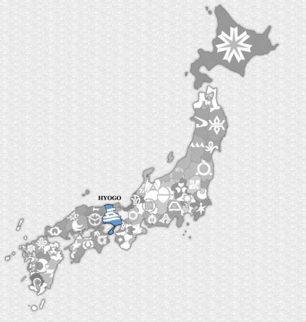 prefectures of japan on administration map